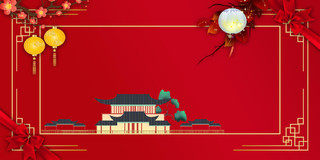 红色喜庆春节新年新春背景